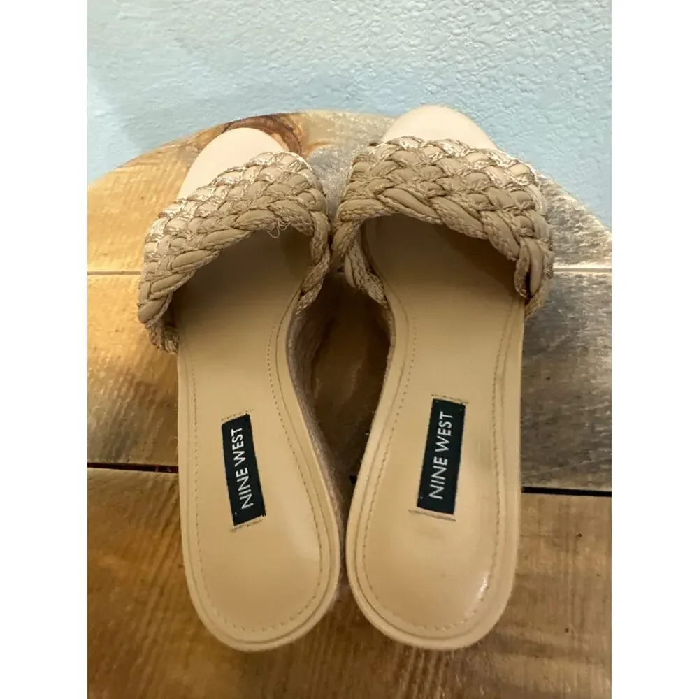 Nine West Women's Roxana Wedge Sandal size 7.5 New